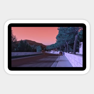 Outrun Angels - Sunset Sticker